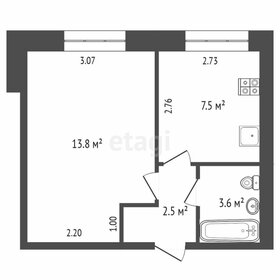 27,8 м², 1-комнатная квартира 2 750 000 ₽ - изображение 27