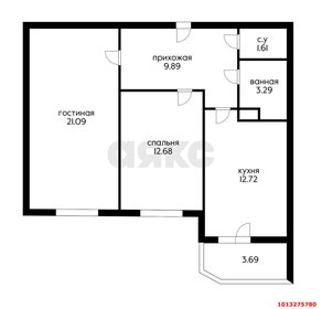 Квартира 65 м², 2-комнатная - изображение 1