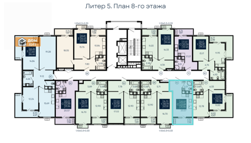 25,9 м², квартира-студия 4 654 800 ₽ - изображение 54