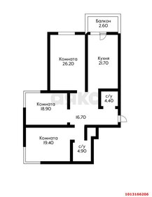 Квартира 117,4 м², 3-комнатная - изображение 5