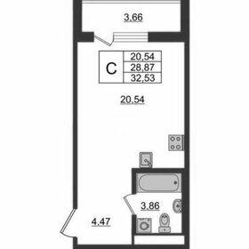 Квартира 28,9 м², студия - изображение 1