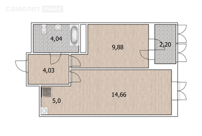 37,3 м², 1-комнатная квартира 5 835 000 ₽ - изображение 84