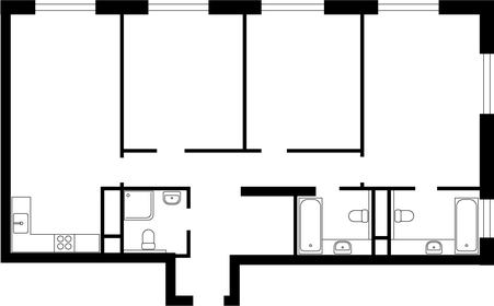 Квартира 99,6 м², 3-комнатная - изображение 1