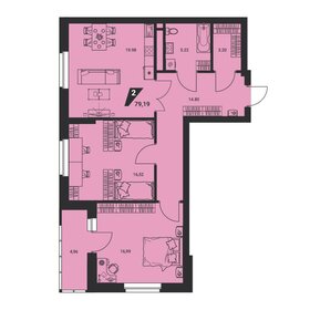 80,6 м², 2-комнатная квартира 8 545 000 ₽ - изображение 22