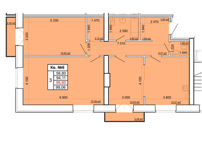 109,1 м², 3-комнатная квартира 11 900 000 ₽ - изображение 7