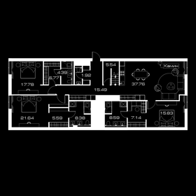 357 м², 5-комнатная квартира 110 000 000 ₽ - изображение 104