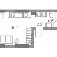 Квартира 22,3 м², студия - изображение 2