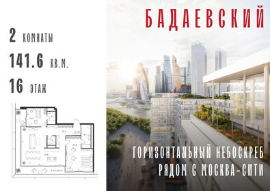 Квартира 141,6 м², 2-комнатная - изображение 1