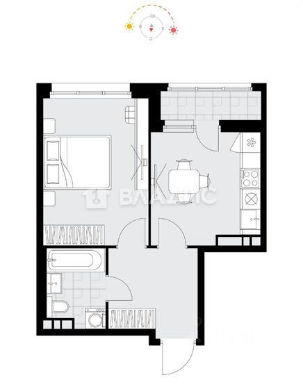35,9 м², 1-комнатная квартира 10 900 000 ₽ - изображение 39