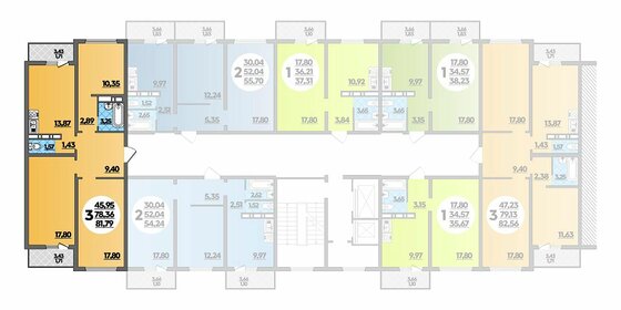 Квартира 81,8 м², 3-комнатная - изображение 1