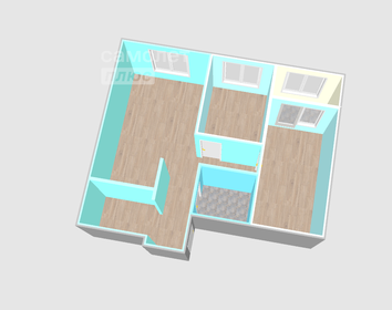 Квартира 62,3 м², 3-комнатная - изображение 2