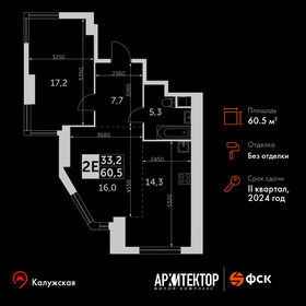 60,1 м², 3-комнатная квартира 30 278 380 ₽ - изображение 28