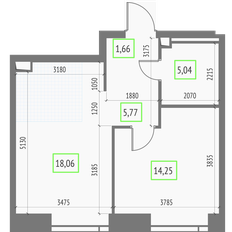 Квартира 44,8 м², 1-комнатная - изображение 2