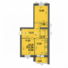 Квартира 53,9 м², 2-комнатная - изображение 4