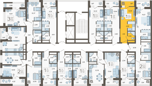 18 м², квартира-студия 7 000 000 ₽ - изображение 164