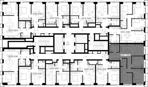 79,5 м², 3-комнатная квартира 28 292 222 ₽ - изображение 73