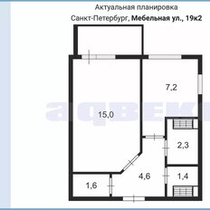 Квартира 32,1 м², 1-комнатная - изображение 2