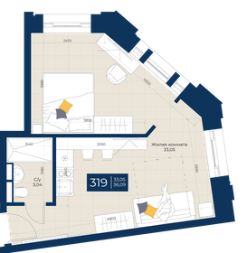 78 м², 3-комнатная квартира 13 990 000 ₽ - изображение 60