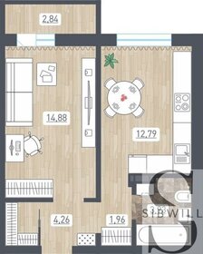 39,4 м², 1-комнатная квартира 4 130 962 ₽ - изображение 17