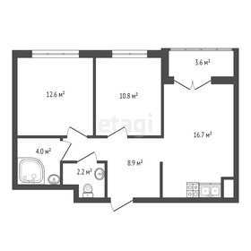 Квартира 55,2 м², 2-комнатная - изображение 2