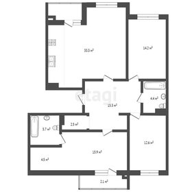 Квартира 108,3 м², 3-комнатная - изображение 1