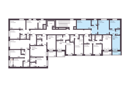 125 м², 3-комнатная квартира 11 000 000 ₽ - изображение 22