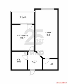 Квартира 36 м², 1-комнатная - изображение 1