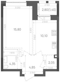 38,7 м², 1-комнатная квартира 5 500 000 ₽ - изображение 80