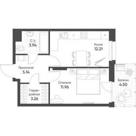 41,7 м², 2-комнатная квартира 6 400 000 ₽ - изображение 129