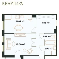 Квартира 58 м², 2-комнатная - изображение 1