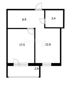 Квартира 39,9 м², 1-комнатная - изображение 1