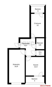 Квартира 60 м², 2-комнатная - изображение 5