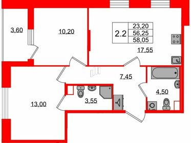 70,3 м², 3-комнатная квартира 9 090 000 ₽ - изображение 93