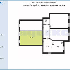 18,5 м², комната - изображение 2