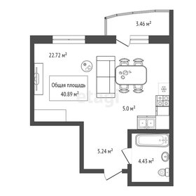 40,9 м², квартира-студия 7 400 000 ₽ - изображение 86