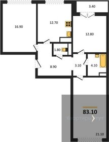 83,3 м², 3-комнатная квартира 8 858 039 ₽ - изображение 63