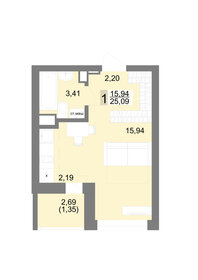 18,4 м², квартира-студия 2 350 000 ₽ - изображение 95