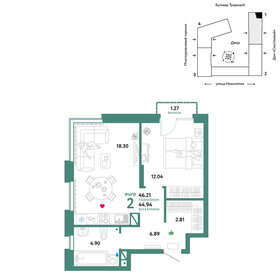 48,5 м², 2-комнатная квартира 6 600 000 ₽ - изображение 134