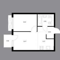 Квартира 32,7 м², 1-комнатная - изображение 1