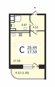 Квартира 26 м², студия - изображение 1