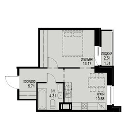 30,4 м², квартира-студия 10 123 200 ₽ - изображение 20