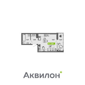 29,8 м², квартира-студия 4 190 000 ₽ - изображение 12