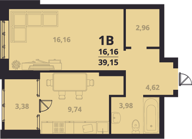 39,2 м², 1-комнатная квартира 4 698 000 ₽ - изображение 8