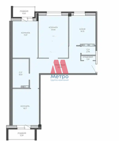 Квартира 114,8 м², 3-комнатная - изображение 2