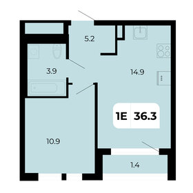 36,3 м², 1-комнатная квартира 4 483 050 ₽ - изображение 25