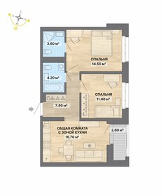 62,6 м², 2-комнатная квартира 8 050 000 ₽ - изображение 17