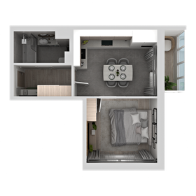 Квартира 32,9 м², 1-комнатная - изображение 2