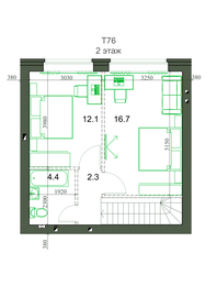 Квартира 76,5 м², 3-комнатная - изображение 2