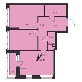 59,2 м², 2-комнатная квартира 8 600 000 ₽ - изображение 53