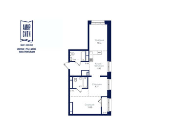 67,8 м², 3-комнатная квартира 16 238 200 ₽ - изображение 38